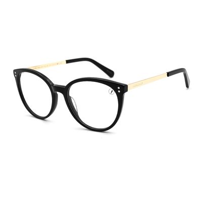 Armação Para Óculos de Grau Feminino Chilli Beans Night Vision Multi Polarizado Redondo Degradê Preto