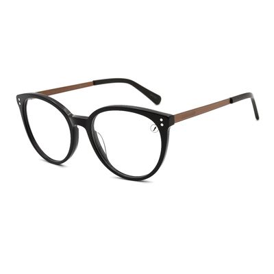 Armação Para Óculos de Grau Feminino Chilli Beans Night Vision Multi Polarizado Redondo Degradê Marrom
