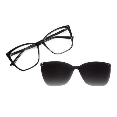 Armação Para Óculos de Grau Feminino Chilli Beans Multi Polarizada Degradê Preto