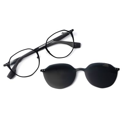 Armação Para Óculos de Grau Masculino Reebok Multi Polarizado Preto