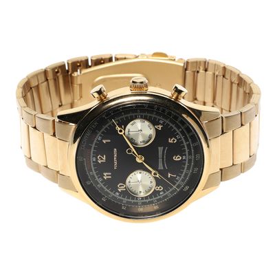 Relógio Analógico Masculino Volkswagen Multifunção Dourado