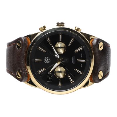 Relógio Analógico Masculino Volkswagen Beetle Multifunção Marrom