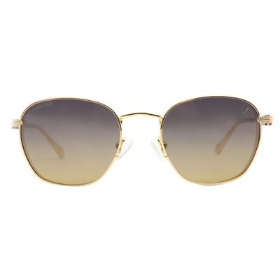 Óculos de Sol Unissex Volkswagen Redondo Polarizado Degradê Dourado