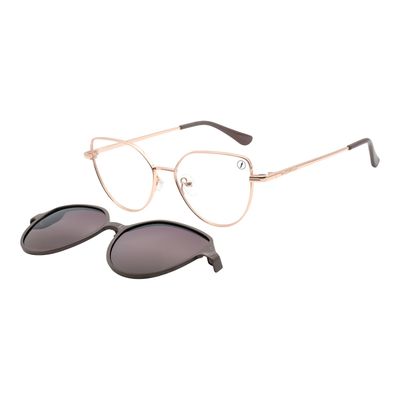 Armação Para Óculos de Grau Feminino Chilli Beans Multi Polarizado Degradê Rosé