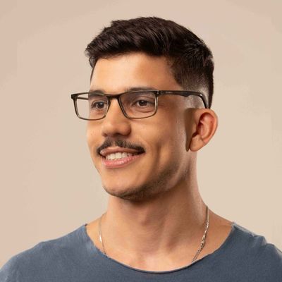 Armação Para Óculos de Grau Masculino Chilli Beans Quadrado Marrom Escuro
