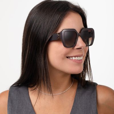 Óculos de Sol Feminino Marília Mendonça Quadrado Polarizado Degradê Brilho