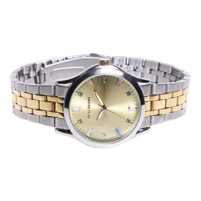 Relógio Analógico Feminino Chilli Beans Metal Prata Dourado