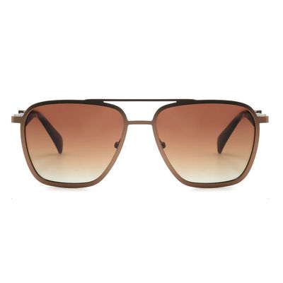 Óculos de Sol Masculino Nasa Redondo Polarizado Degradê Marrom