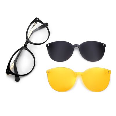 Armação Para Óculos de Grau Feminino Chilli Beans Night Vision Multi Polarizado Degradê Preto