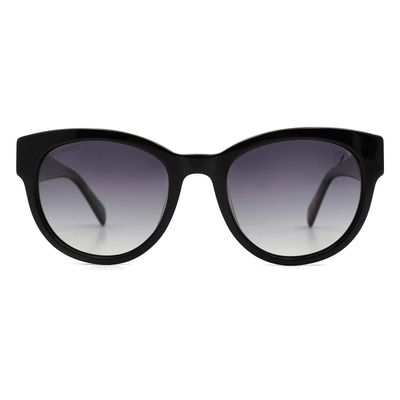 Óculos de Sol Feminino Marília Mendonça Redondo Polarizado Preto