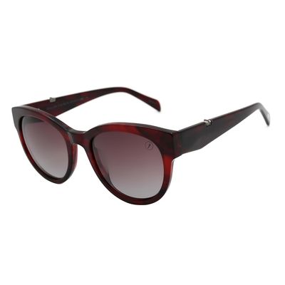 Óculos de Sol Feminino Marília Mendonça Redondo Polarizado Vermelho