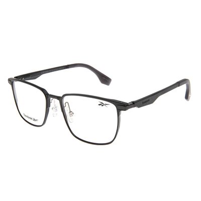 Armação Para Óculos de Grau Masculino Reebok Quadrado Metal Prata