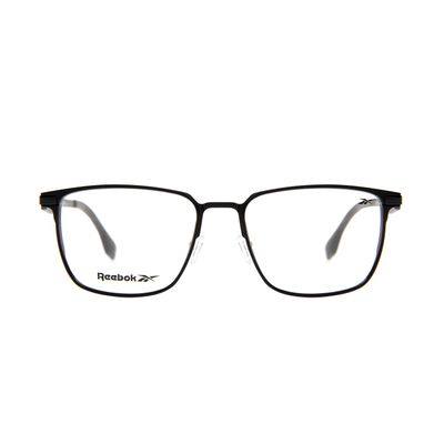 Armação Para Óculos de Grau Masculino Reebok Quadrado Metal Prata
