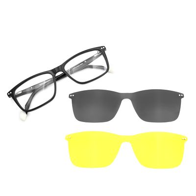Armação Para Óculos de Grau Masculino Volkswagen Night Vision Multi Polarizado Preto