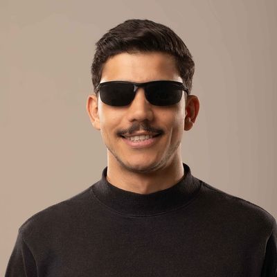 Óculos de Sol Masculino Chilli Beans Flutuante Degradê ´Preto Polarizado