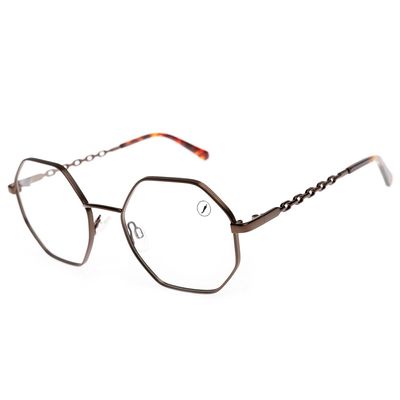 Armação Para Óculos de Grau Feminino Chilli Beans Hexagonal Marrom
