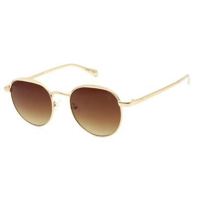 Óculos de Sol Feminino Volkswagen Beetle Redondo Dourado