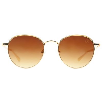 Óculos de Sol Feminino Volkswagen Beetle Redondo Dourado