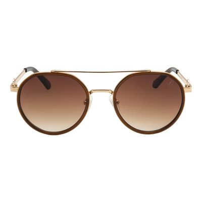 Óculos de Sol Feminino Volkswagen Redondo Dourado
