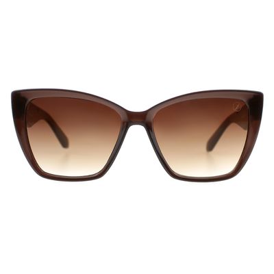 Óculos de Sol Feminino Volkswagen Quadrado Degradê Marrom