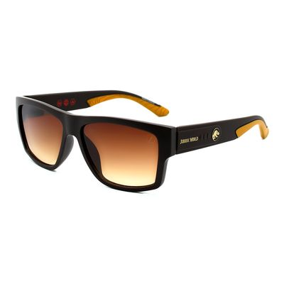 Óculos de Sol Infantil Masculino Jurassic World Quadrado Marrom