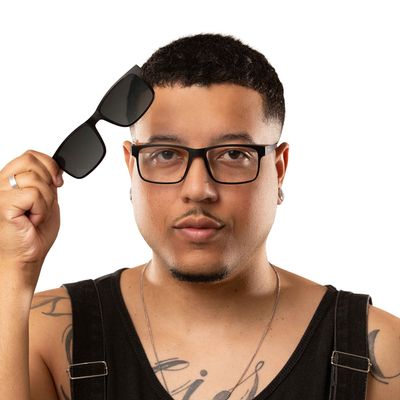 Armação Para Óculos de Grau Masculino Chilli Beans Multi Polarizado Fumê