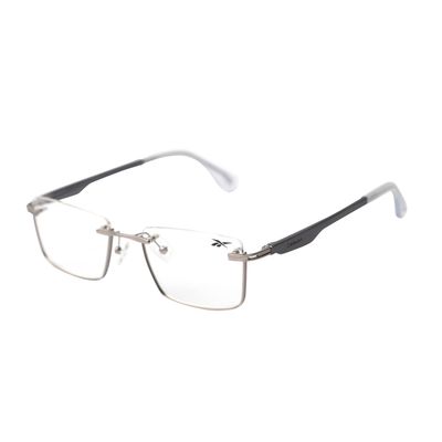 Armação Para Óculos de Grau Masculino Reebok Metal Quadrado Branco