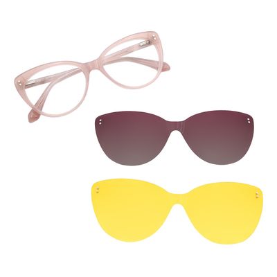 Armação Para Óculos de Grau Feminino Chilli Beans Multi Polarizado Rosa
