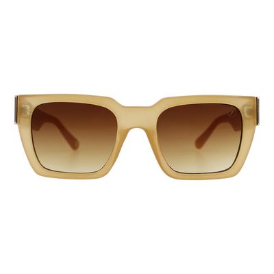 Óculos de Sol Feminino New Era Quadrado Bege