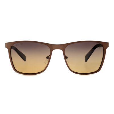 Óculos de Sol Masculino New Era Quadrado Polarizado Degradê Marrom