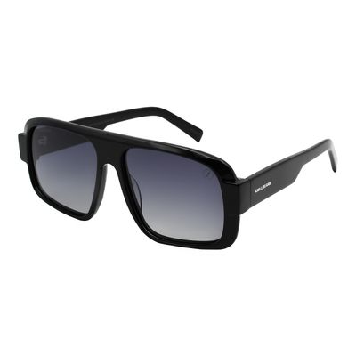Óculos de Sol Unissex Chilli Beans Trend Quadrado Polarizado Degradê Preto