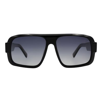 Óculos de Sol Unissex Chilli Beans Trend Quadrado Polarizado Degradê Preto