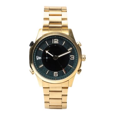 Relógio Analógico Masculino New Era Metal Dourado