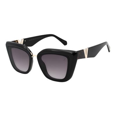 Óculos de Sol Feminino Ivete Sangalo Cat Polarizado Degradê Preto