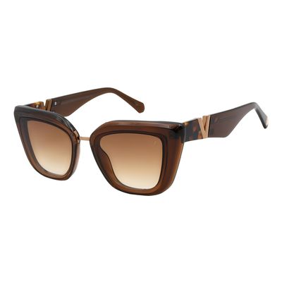 Óculos de Sol Feminino Ivete Sangalo Cat Polarizado Degradê Marrom