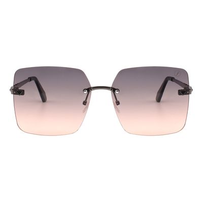 Óculos de Sol Feminino Ivete Sangalo Modelo 3 Peças Degradê Ônix