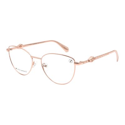 Armação Para Óculos de Grau Feminino Ivete Sangalo Metal Redondo Rosé