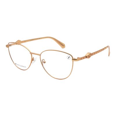 Armação Para Óculos de Grau Feminino Ivete Sangalo Metal Redondo Dourado Fosco