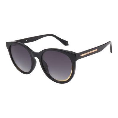 Óculos de Sol Feminino Ivete Sangalo Redondo Degradê Preto