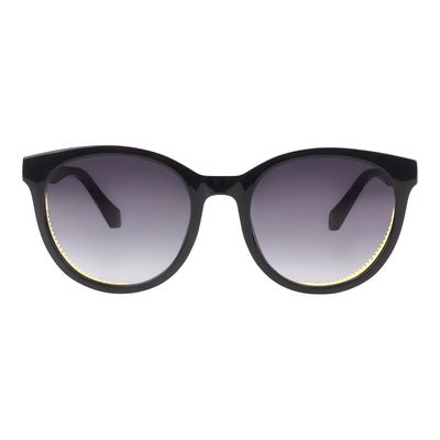 Óculos de Sol Feminino Ivete Sangalo Redondo Degradê Preto