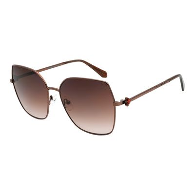 Óculos de Sol Feminino Ivete Sangalo Modelo 3 Peças Degradê Marrom