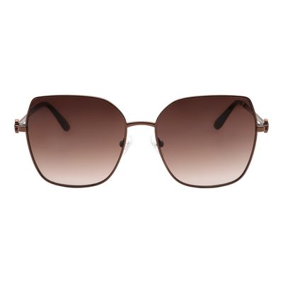 Óculos de Sol Feminino Ivete Sangalo Modelo 3 Peças Degradê Marrom