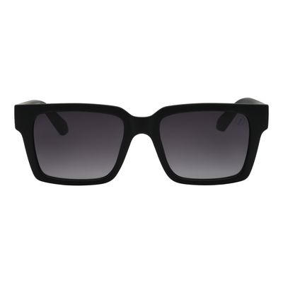 Óculos de Sol Masculino Ivete Sangalo Retangular Degradê Preto