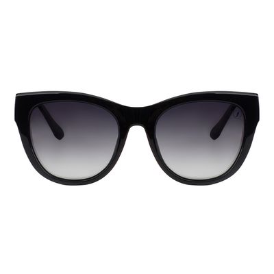 Óculos de Sol Feminino Ivete Sangalo Redondo Polarizado Degradê Preto