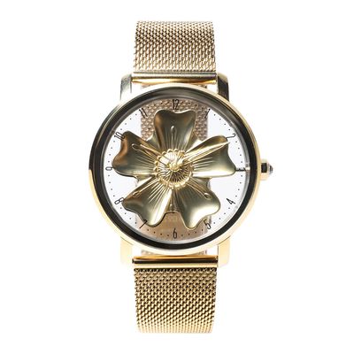 Relógio Analógico Feminino Ivete Sangalo Metal Dourado