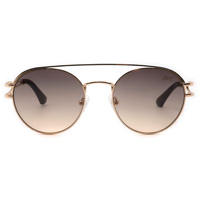 Óculos de Sol Masculino Reebok Redondo Degradê Dourado