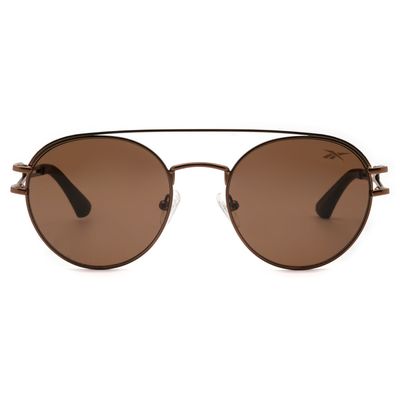 Óculos de Sol Masculino Reebok Redondo Marrom