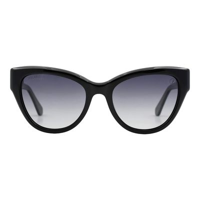 Óculos de Sol Feminino Ivete Sangalo Cat Polarizado Degradê Preto