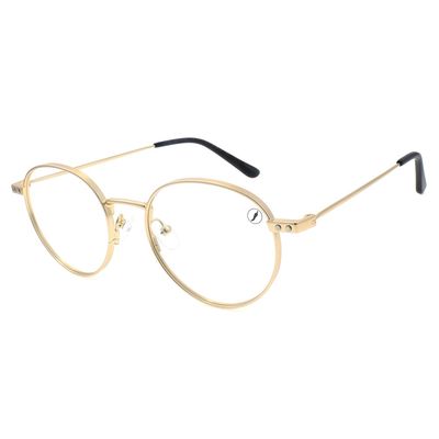 Armação Para Óculos de Grau Masculino Chilli Beans Multi Polarizado Dourado