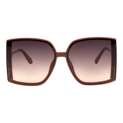 Óculos de Sol Feminino Ivete Sangalo Quadrado Bege